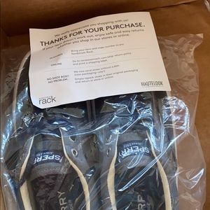 Brand new sperrys with tags and receipt